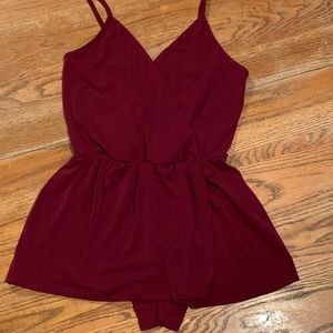 Maroon Romper